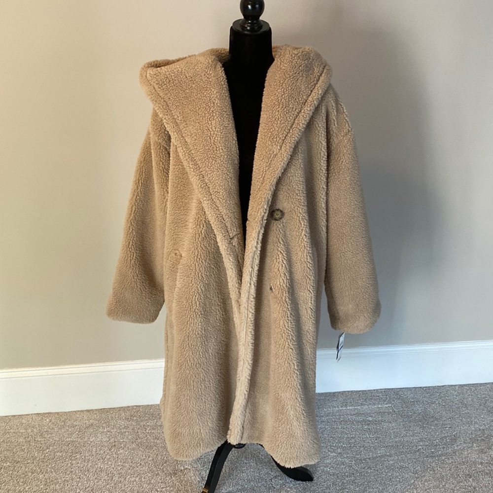 Lucky Brand Hooded Hazelnut Coat